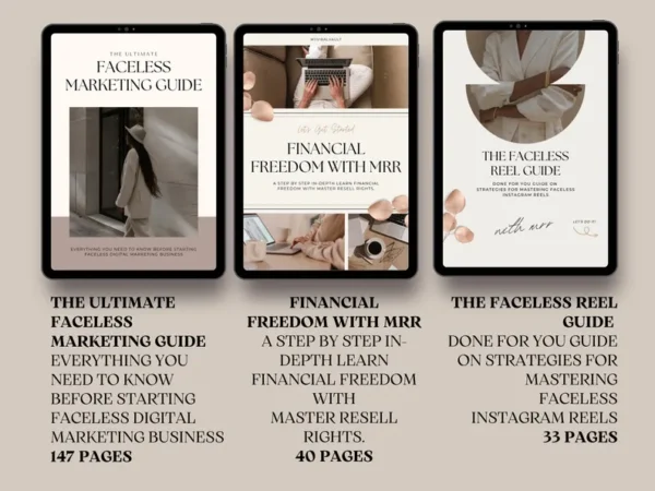 22 Faceless Digital Marketing MRR Products, Faceless Marketing, DFY, Master Resell Rights, Digital Marketing, Woman Digital Marketing - Image 4