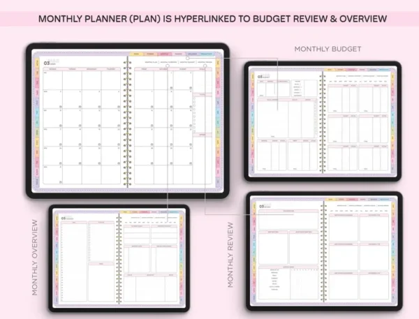 All-in-One Digital Planner 2024, 2025, 2026, Digital Planner, Digital Journal, Digital Goodnotes Template, Weekly, Daily Planner, Notability - Image 5