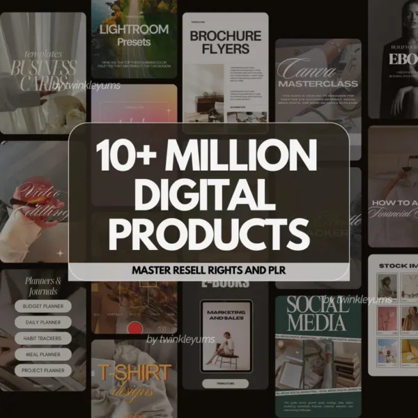 10+ Million Digital Products Bundle | Master Resell Rights & Private Label Rights for Passive Income