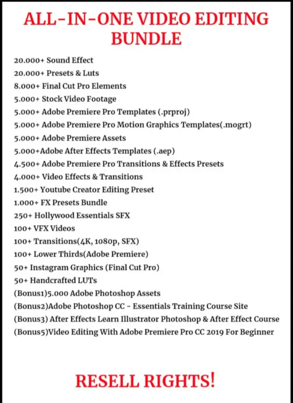 30+ Million Resell Digital Products Bundle Ideal for Passive Income, Featuring Private Label Rights & Master Resell Rights (MRR) (PLR) - Image 4