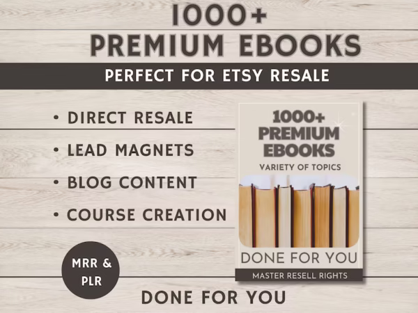 5000+ PLR Digital Products Master Resell Rights Done For You Faceless Reels ChatGPT AI Prompts eBooks Planners Digital Marketing Guide - Image 7