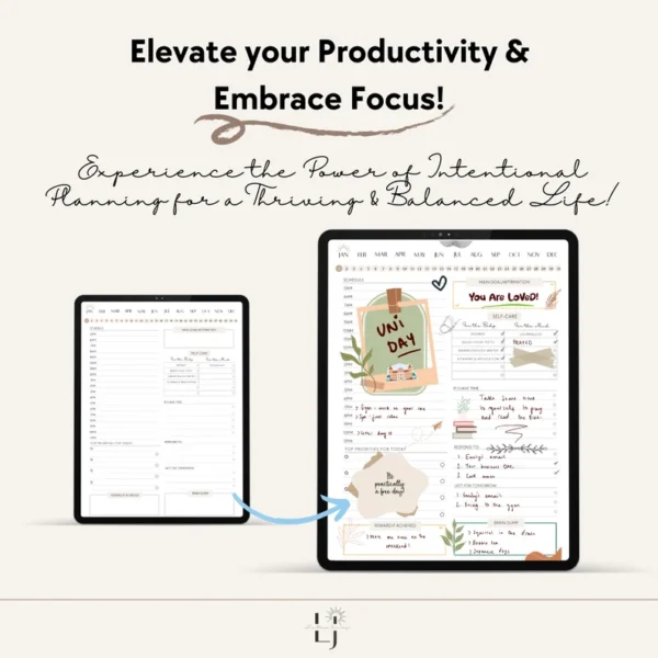 ADHD Digital Planner, ADHD Planner, Printable, Daily Planner, Medication & Habit Tracker, ADHD Planner Adult, Cleaning and Meal Planner - Image 7