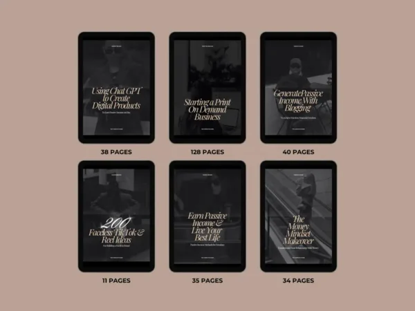 Passive Income eBook Bundle MRR // master resell rights, resell digital product, PLR ebook, DFY ebook, private label rights - Image 7