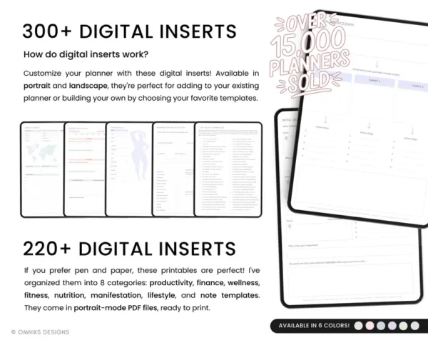 Digital Planner Goodnotes, iPad Planner, Daily Weekly Monthly Planner, Undated Planner, Notability Planner, 2025 ADHD Planner Journal Bundle - Image 4