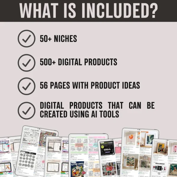 500+ Ideas AI Digital Products Best Seller, Mmr Plr Products, Bestseller Ideas, Business Ideas Ebook Template, Master Resell Rights | #201 - Image 2