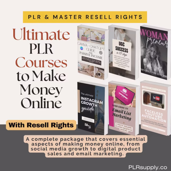 PLR Digital Products PLR Course Make Money Online Dfy MRR Digital Products Done For You Courses Ready to Sell Plr Mrr Bundle Resell Rights - Image 4