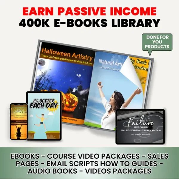 400K+ Digital Products Bundle | PLR & MRR Resell Rights | Ready-to-Sell Passive Income Digital Assets - Image 3