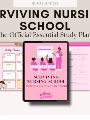 Aesthetic Pink Study Planner for Nursing Students