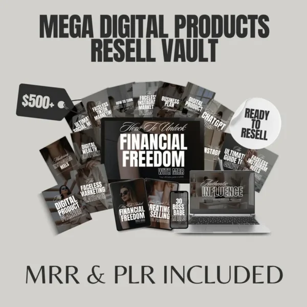 Ultimate EBook PLR MRR Bundle Passive Income, PLR Mrr Digital Products, Master Resell Rights, plr ebook, Master Resell Rights Education, dfy