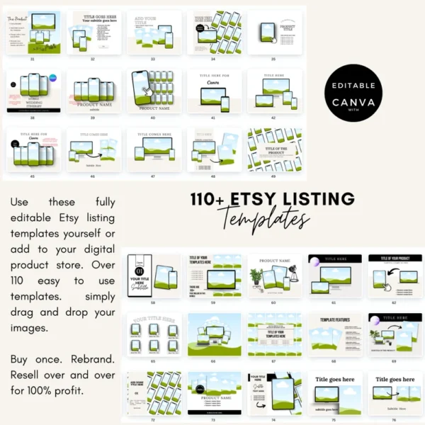 Master Resell Rights Mockup | Listing Mockups | PLR Digital Products | PLR + MRR  | Canva Templates | Done For You. - Image 6
