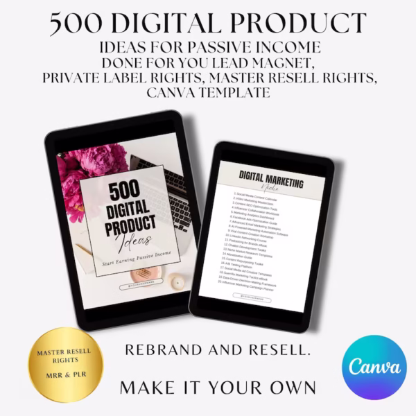 Digital Marketing Bundle | Resell Digital Products | Aesthetic Faceless Videos | PLR | MRR Faceless Products | Passive Income | Done For You - Image 6
