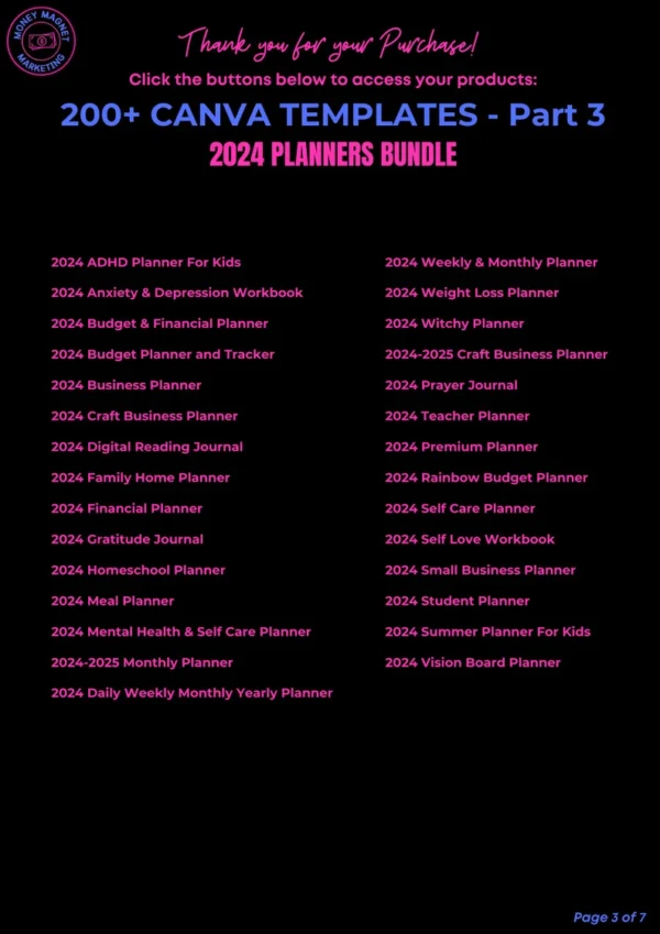 7500+ Pages of Done For You Digital Downloads | DFY | Passive Income | Printable | Templates | Journals | Trackers | Editable | PLR | MRR - Image 4