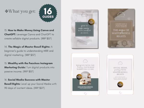 70% off all week!!! The Faceless Digital Marketing Course Bundle with PLR & Master Resell Rights, Sell Digital Products with MMR - Image 4