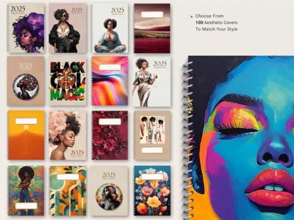 Black Girl Planner, 2024 2025 Digital Planner, Life Planner, Daily Planner, Weekly Planner, Monthly Planner iPad/Tablet, GoodNotes Planner - Image 8